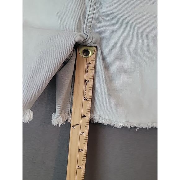 Madewell The 90s Mid-Length Jean Shorts Women’s 24 Raw Hem Denim - Picture 8 of 11